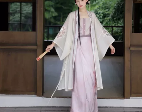 七月夕宋制汉服 汉元素伴烟萝 长衫旋裙l码...