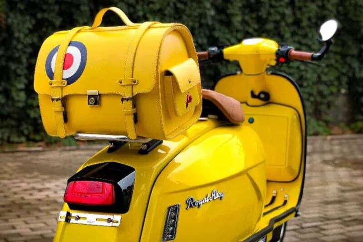 vespa 姜戈 RA踏板高级定制皮包后尾箱