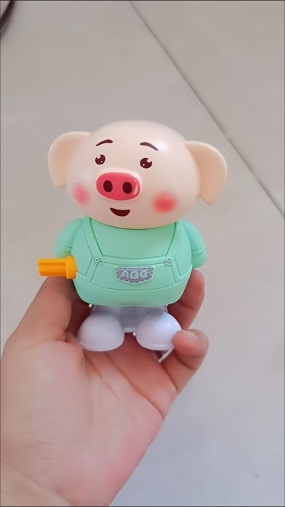 发条弹跳卡通上弦发链跳跳儿童益智玩具