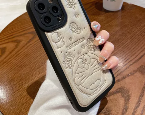 苹果11手机壳 小众皮质 叮当猫 全新未用...