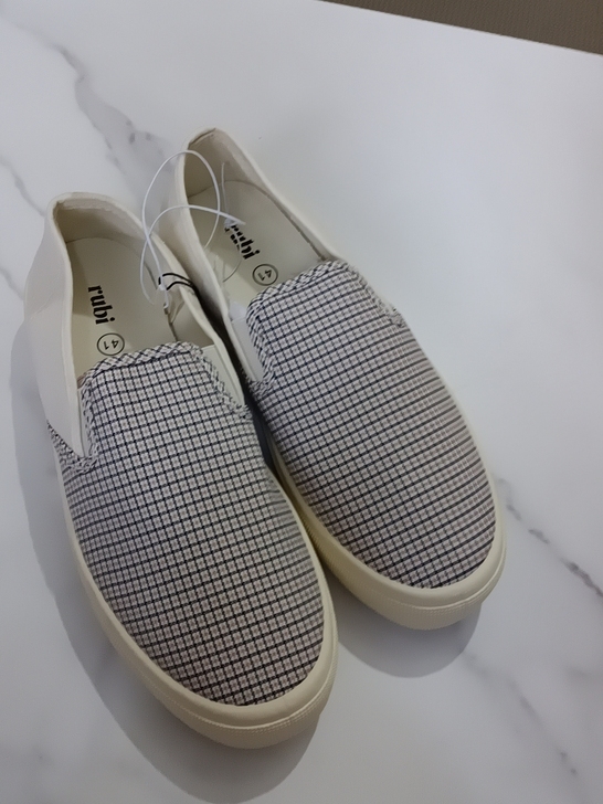 大码女鞋41码新款外贸韩版女式方格一脚蹬懒...