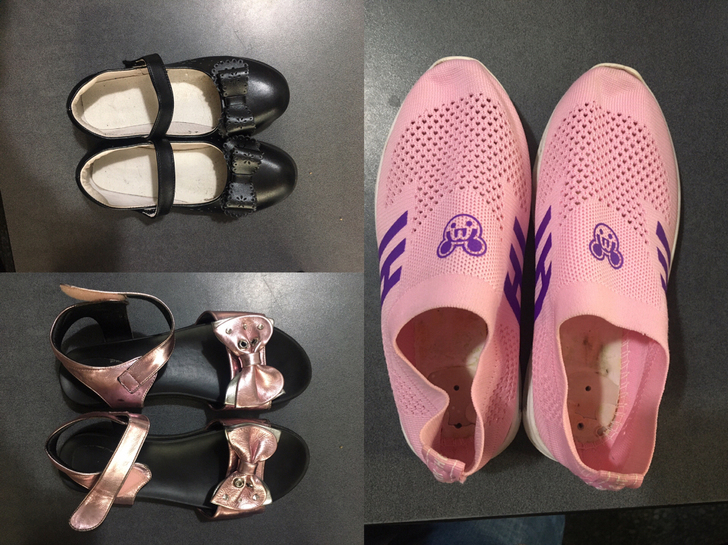 鞋，34码到36码，三双一共15元。