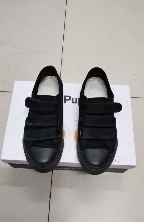 韩版低帮魔术贴帆布鞋韩版百搭休闲鞋板鞋懒人鞋