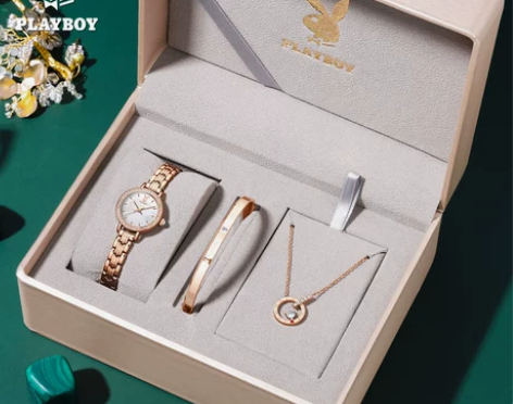 花花公子镶钻小绿表轻奢名牌手表女士十大正品...