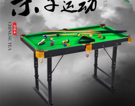 儿童台球桌折叠成人台球桌家用迷你桌球亲子玩...