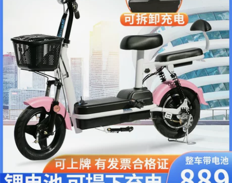 新国标电动车成人电动自行车锂电车男女式电瓶...