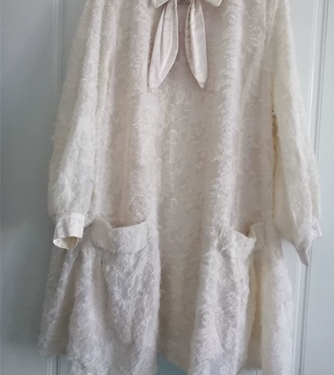 甜美连衣裙,减龄裙,非常漂亮的杏色,面料很...