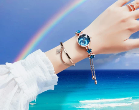 手链表女款手表女学生ins风小众设计轻奢女...