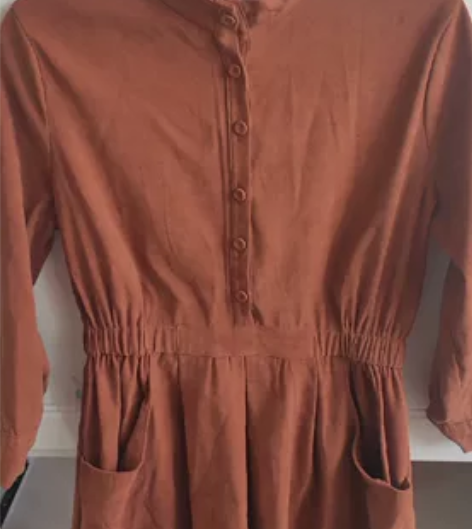 春秋连衣裙m码，森系田园风，穿上显瘦，很仙...