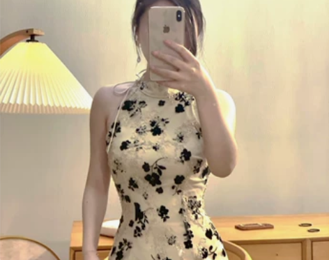 章蜜糖 如梦令0婉约温柔唯美复古修身包臀性...