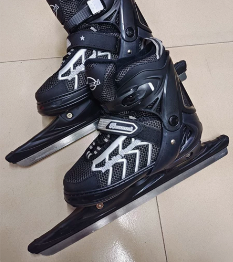 伴威冰刀鞋男女儿童初学成人专业保暖可调码溜...