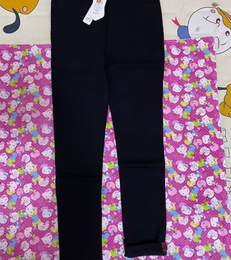 高腰小脚裤外穿夏滑料棉缎面料弹力大码显瘦铅...