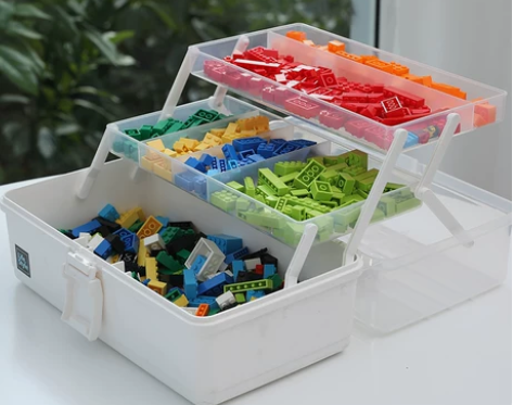 透明收纳箱 透明收纳箱乐高收纳盒积木分类装...