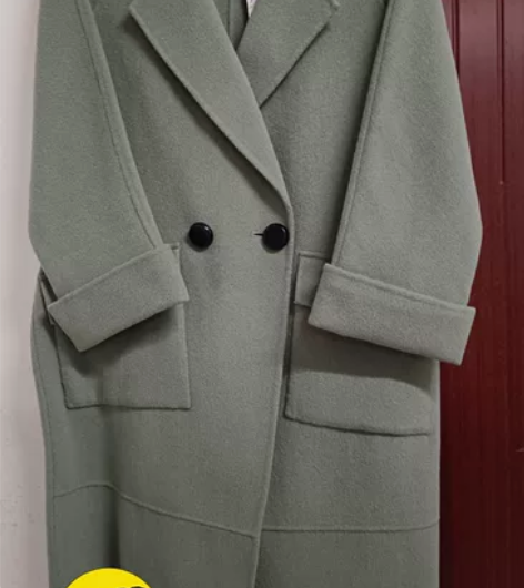 朝花夕拾品牌,双面呢大衣,插肩袖休闲款式,...