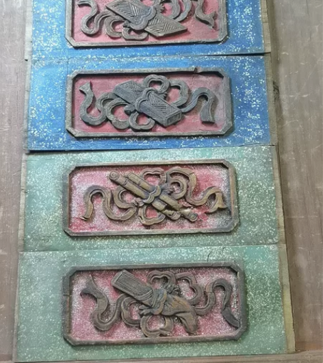 清代老木雕花板，琴棋书画一套民宿茶馆装饰收...