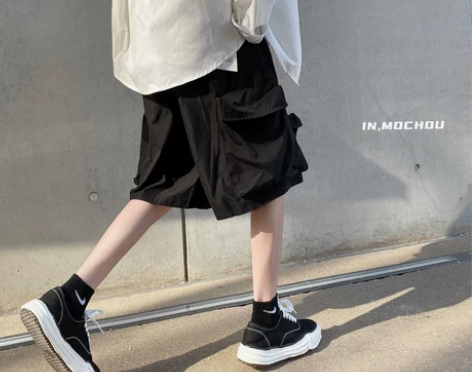 工装短裤男夏季外穿薄款裤子休闲运动篮球中裤...