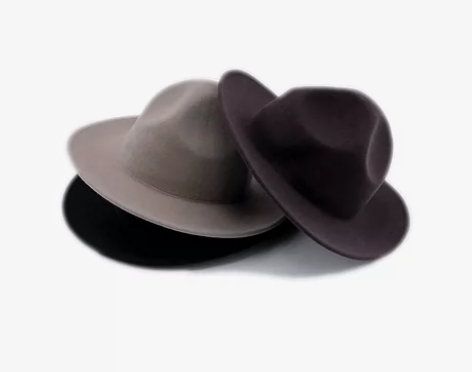 J.FRONT山峰 复古英伦男女高顶宽檐羊...