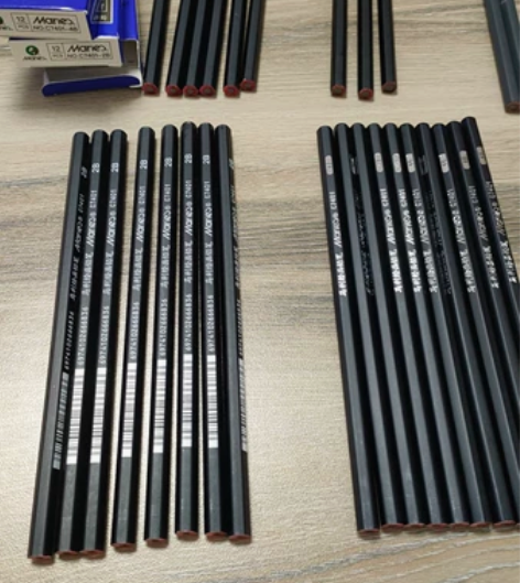 马利绘画铅笔 2B 8支 4B 10支 6...