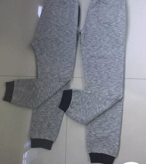 全新英国单男款松紧腰加绒卫裤 样裤 腰浅灰...