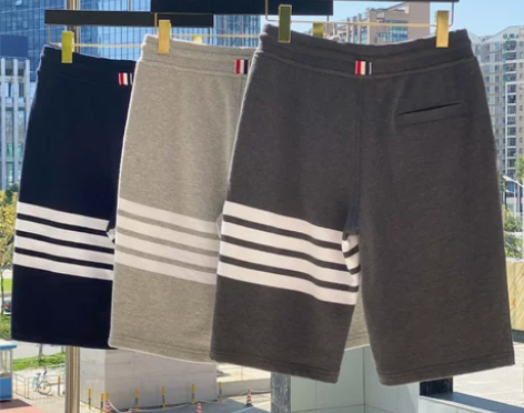 潮牌男装TB THOM 色织纯棉短裤休闲运...