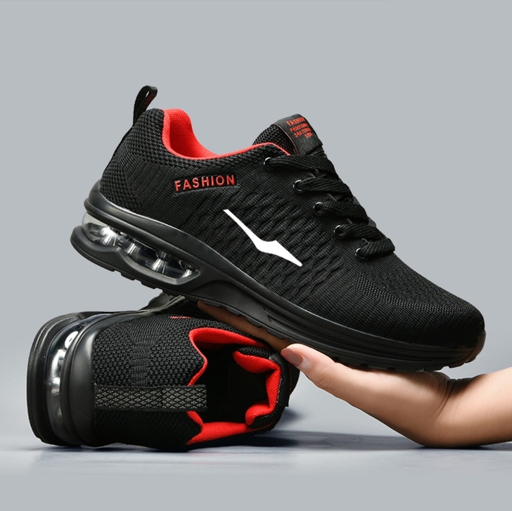 鸿星尔克气垫运动鞋新款男网面2021春季新...