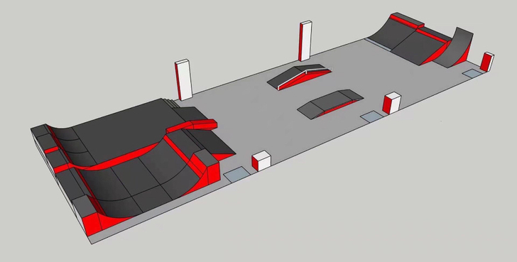 滑板场地设计