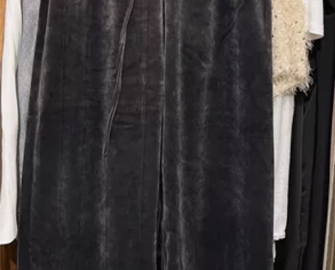 金丝绒阔腿裤女垂感直筒拖地长裤秋季新款高腰...