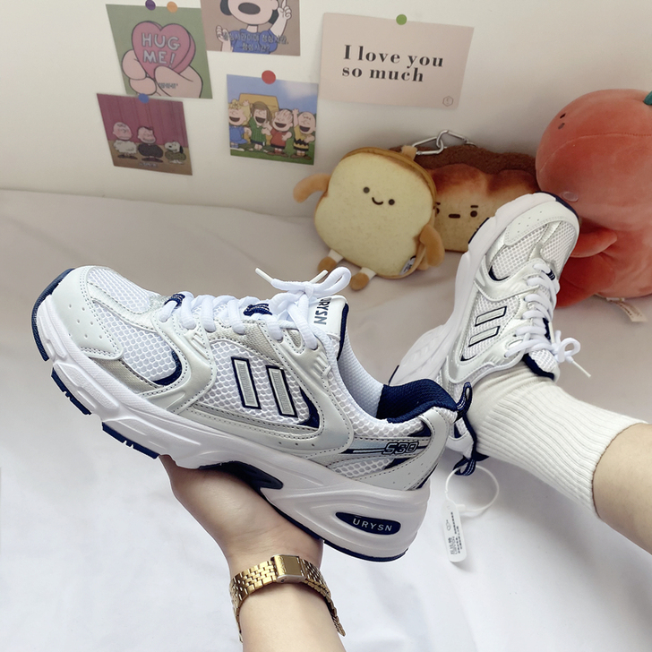 2021春季新款网面老爹鞋女ins运动小白...