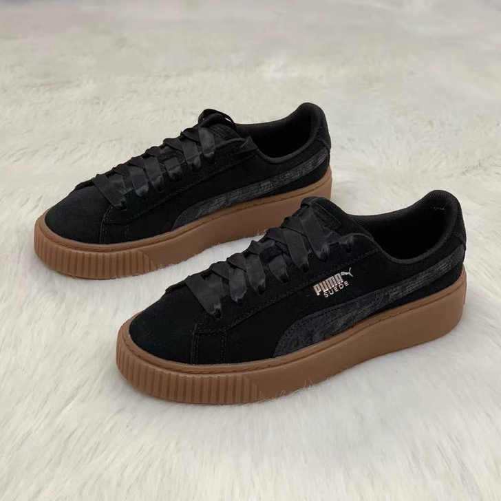 Puma彪马蕾哈娜 增高松糕鞋 运动鞋 黑...