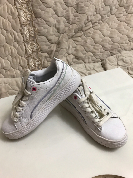 PUMA彪马厚底板鞋女鞋小白鞋真皮35.5码