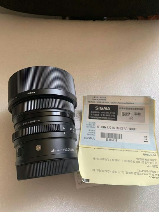 适马35 f2 L口 99新,镜片完美,功...