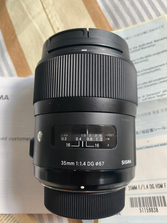 适马35mm 1.4Art尼康口.个人用....