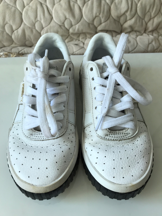 彪马PUMA厚底金标真皮运动鞋板鞋35.5码