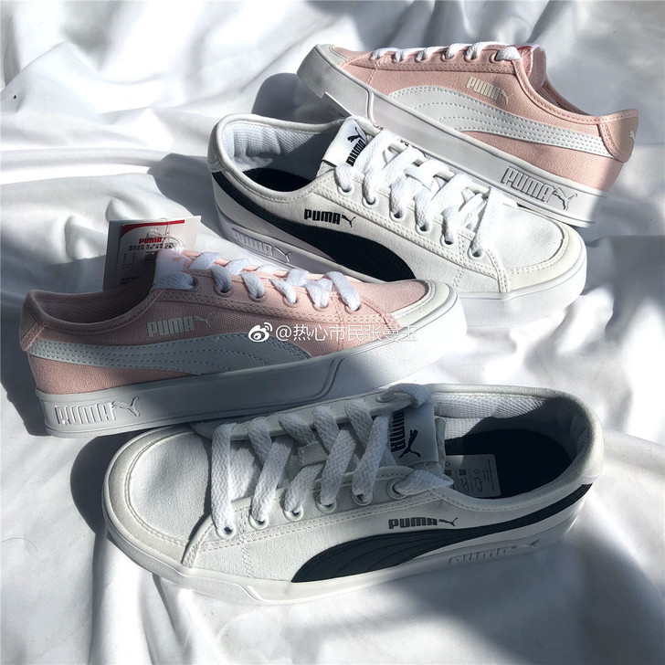 puma/彪马 黑白樱花粉 男女 情侣运动...