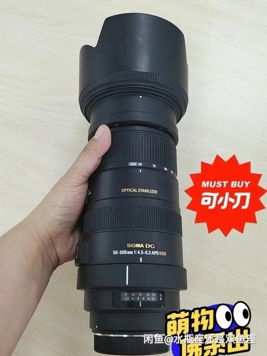 适马50－500 /4.5－6.3 成色9...