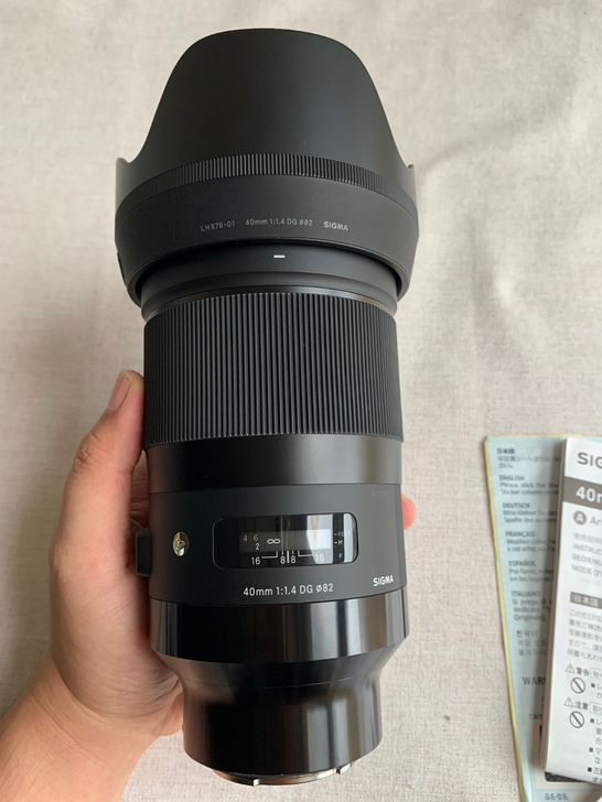 出国行适马40mm f1.4art 索尼e...