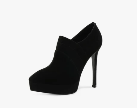 爱漫路春秋女鞋 羊猄皮细跟尖头防水台高跟鞋...