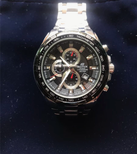 正品代购卡西欧经典赛车运动三眼计时 男士表...