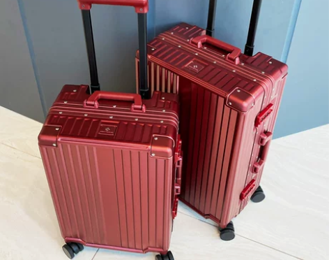 金登仕出口日本红色结婚行李箱陪嫁拉杆箱新娘...