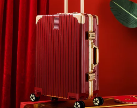 全新喜庆行李箱大红色结婚箱子新娘陪嫁箱皮箱...