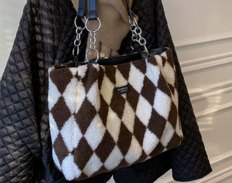 毛绒绒包包女包2021新款潮高级感秋冬毛毛...