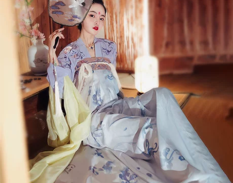 都城南庄汉服 飞花令 日常款小袖绣花印花渐...