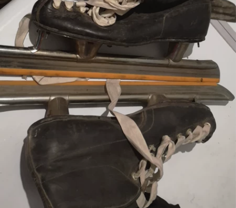 老式冰刀滑冰鞋 几十年的老物件，42（26...