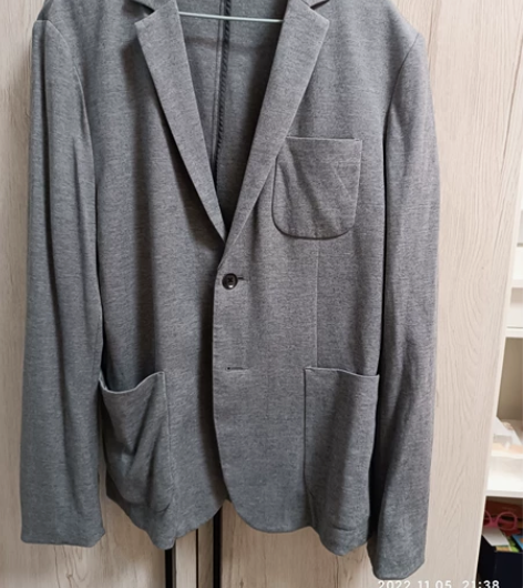 杰克琼斯男士休闲西服。针织，纯棉。175 ...