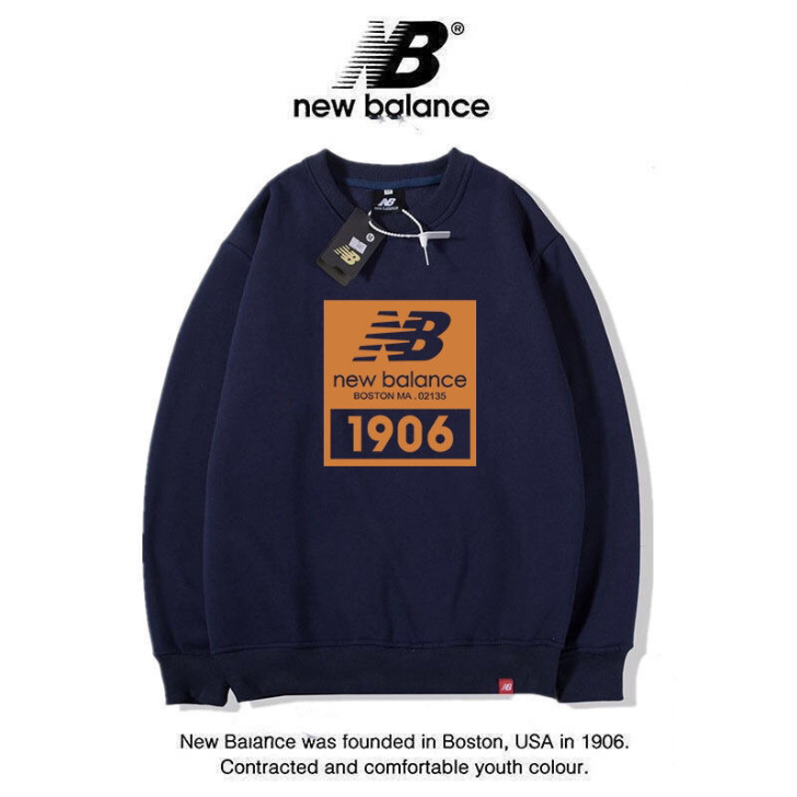 NB新百伦纯棉圆领男女情侣卫衣休闲宽松潮 流