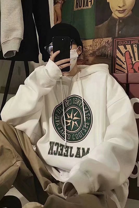 连帽卫衣男宽松百搭韩版潮流2021新款爆款...