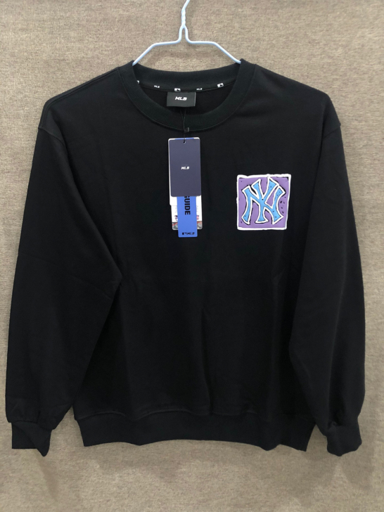 2021韩国潮牌MLB新款方块卫衣背后方块...