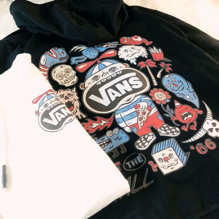 清仓大甩卖秋季潮牌万VANST恤休闲连帽卫...