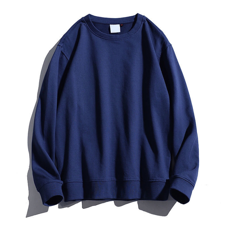 卫衣男纯棉圆领毛圈秋冬款打底衫长袖t恤男宽...