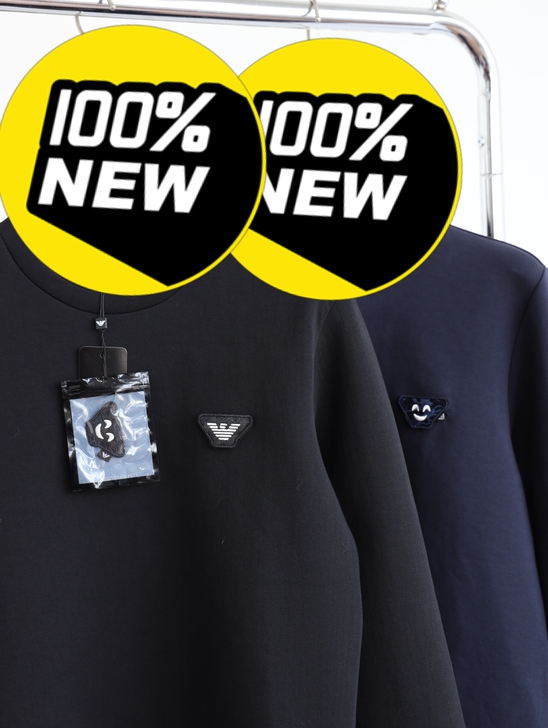 阿玛尼EA系列表情徽标秋季男士款简约时尚水...